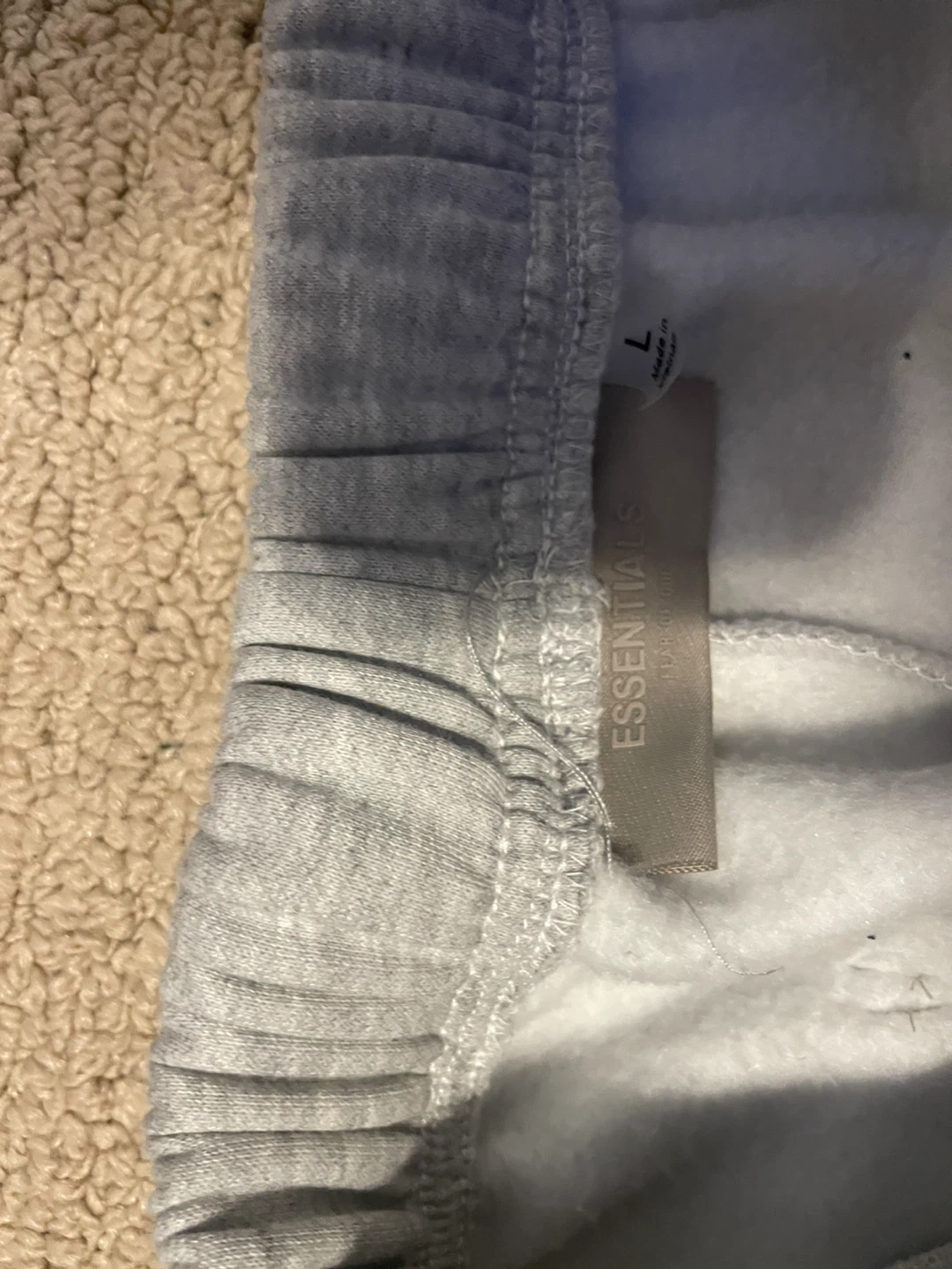 Essentials Fear of God Sweatpants Size L Grey - photo 3