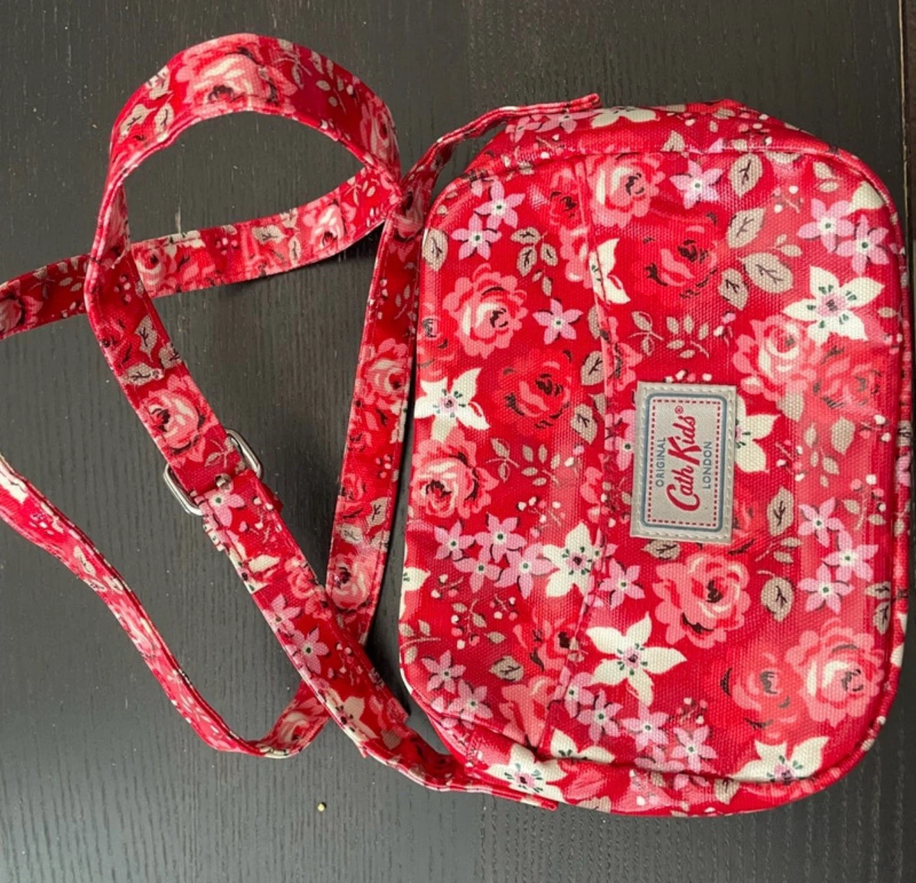 Cath Kidston London Red Floral Crossbody Bag