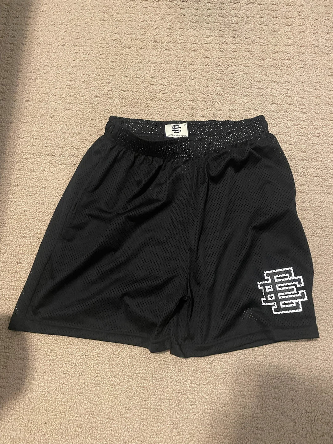 Eric Emanuel EE Shorts Black Mesh Size M