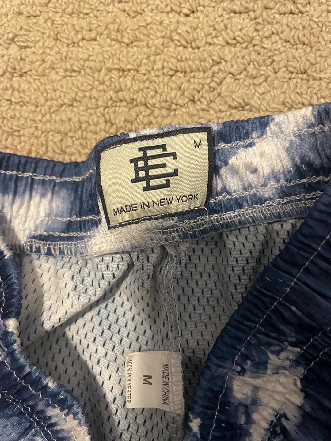 Elevated Essentials Shorts M Blue White Cloud Print - photo 2