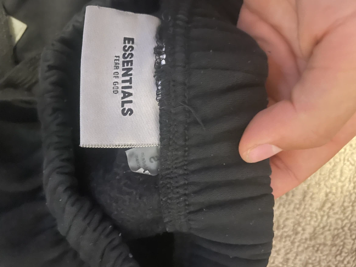 Black Fear of God Essentials Sweatpants - photo 2