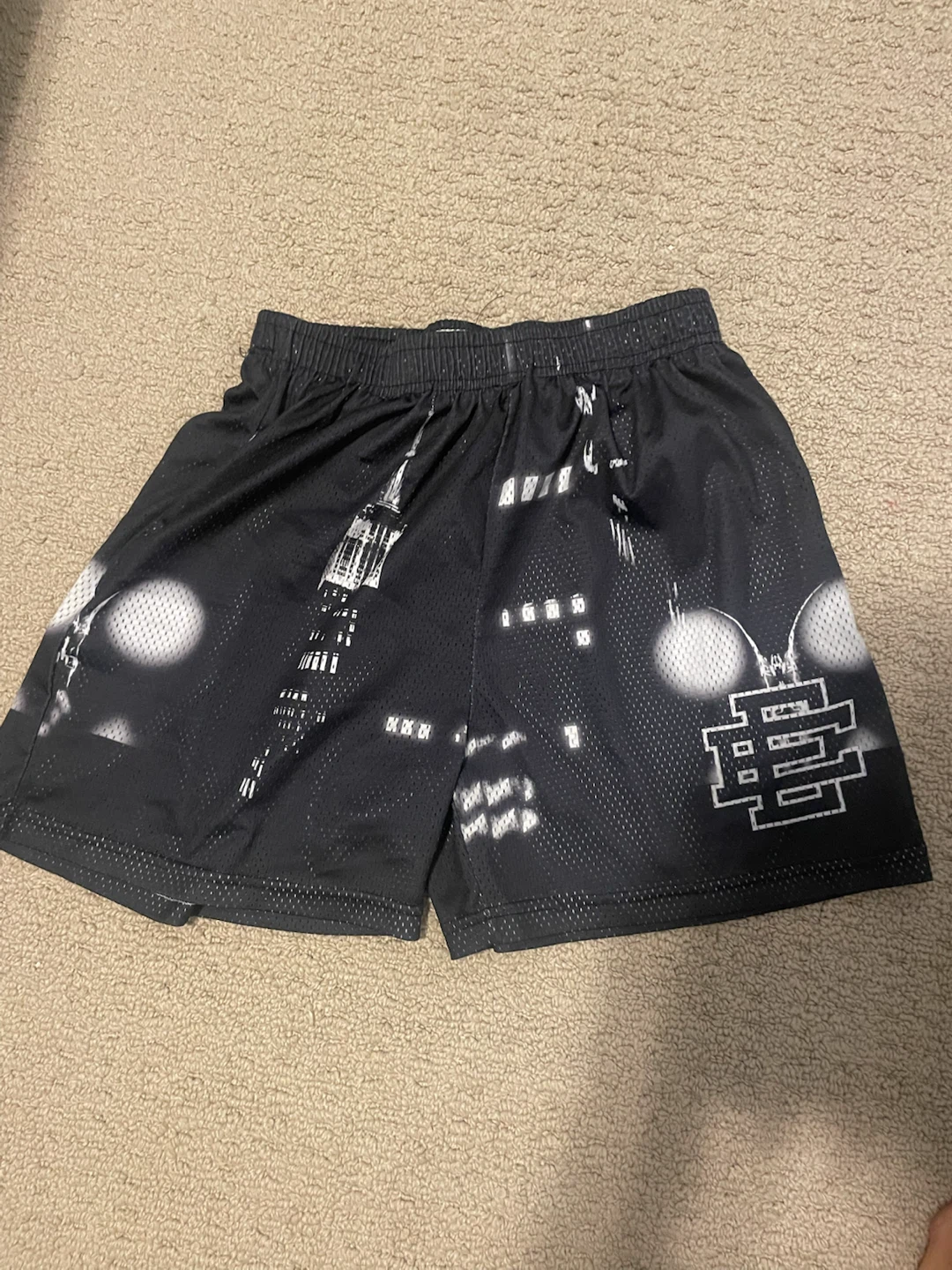 Eric Emanuel EE NYC Skyline Mesh Shorts