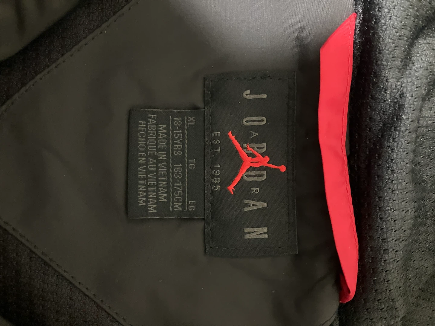 Jordan Hooded Jacket Black Red XL - photo 3