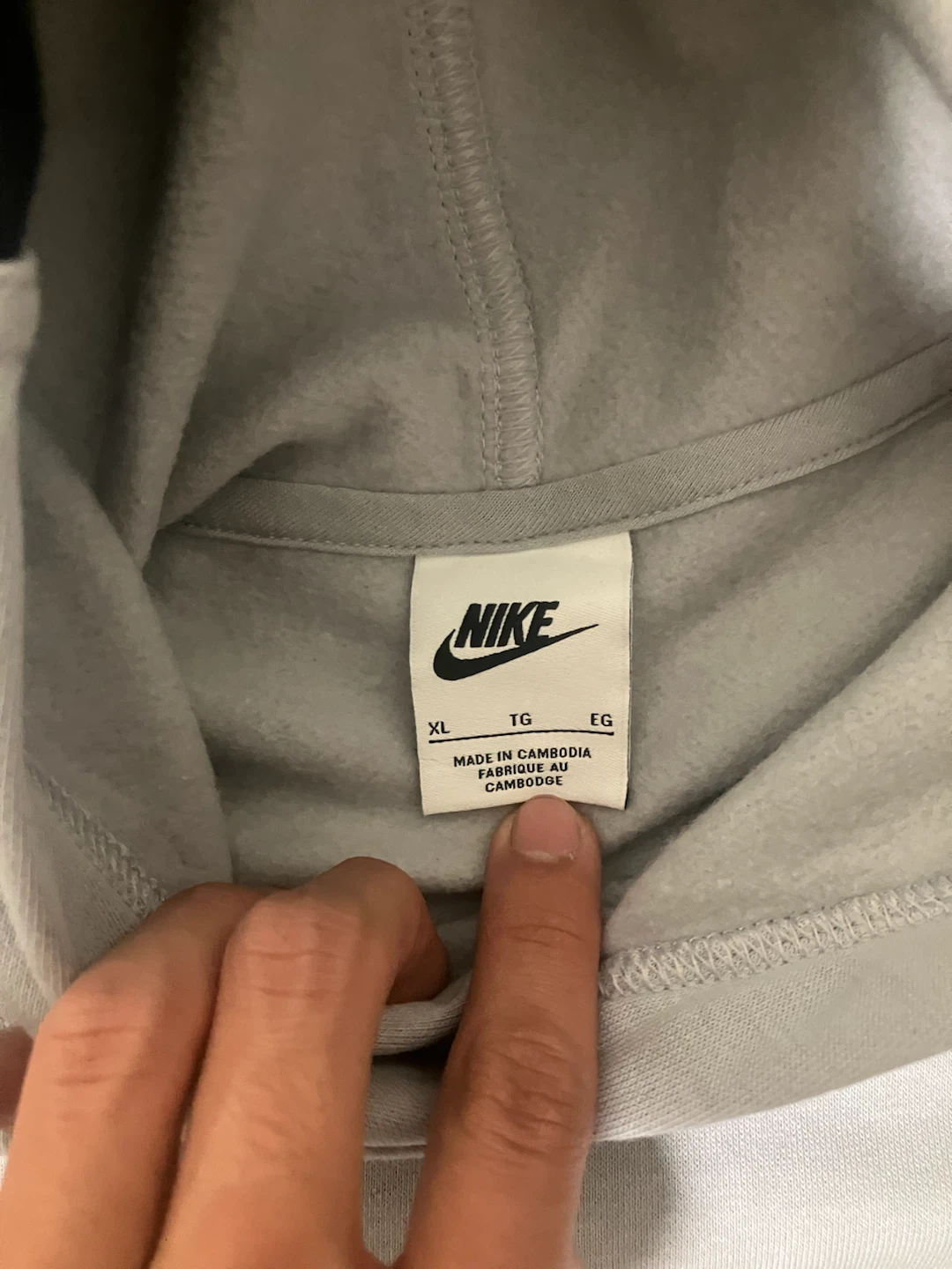 Nike Hoodie Grey Green XL - photo 2