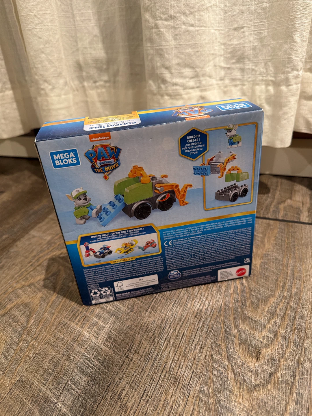 Mega Bloks Paw Patrol The Movie Rocky's City Recycling Truck - photo 2