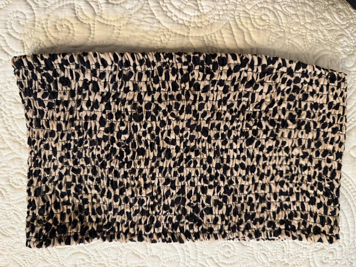 SHEIN Smocked Bandeau Top - Size S