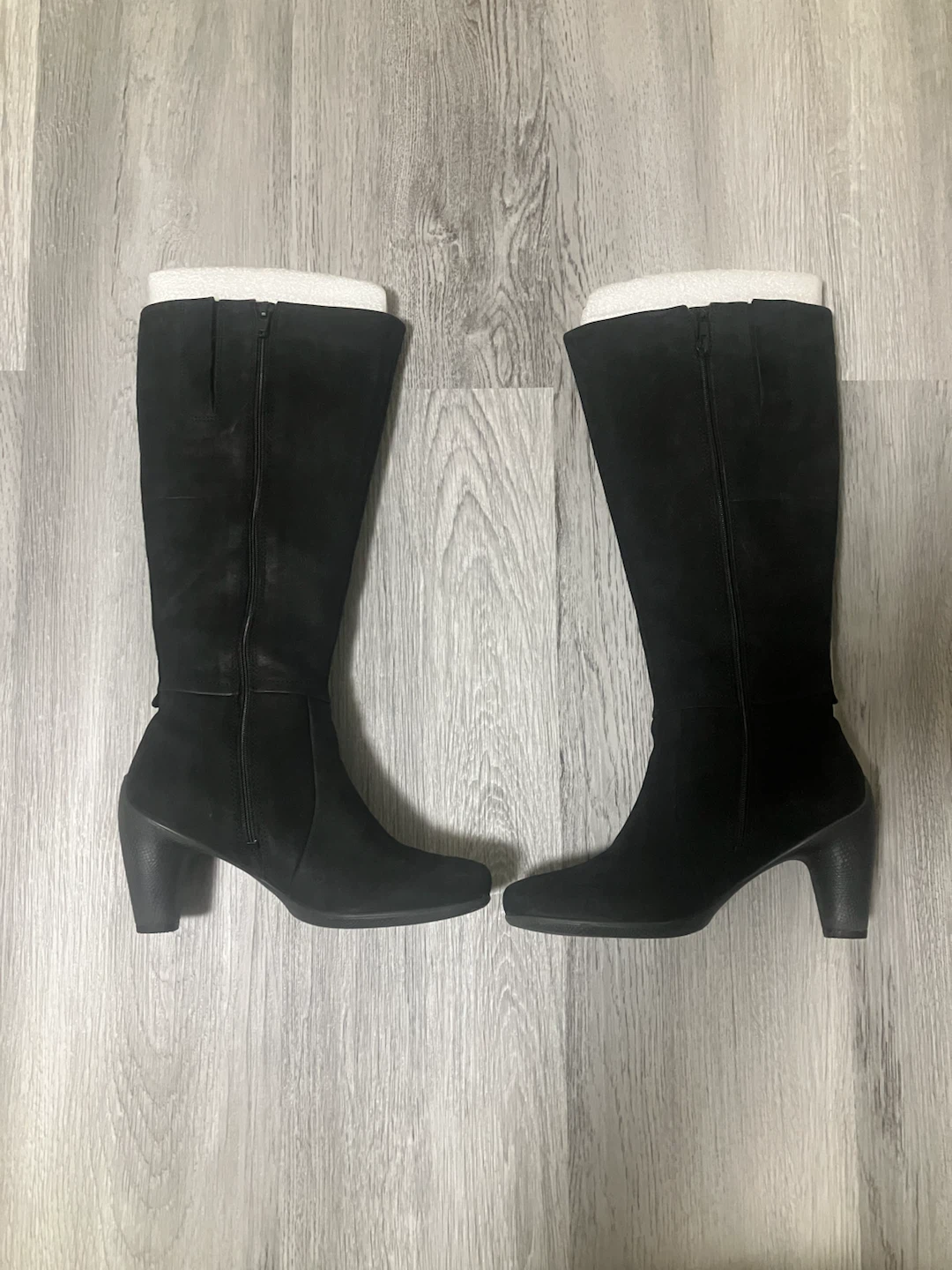 ECCO Black Suede Knee-High Boots - photo 2