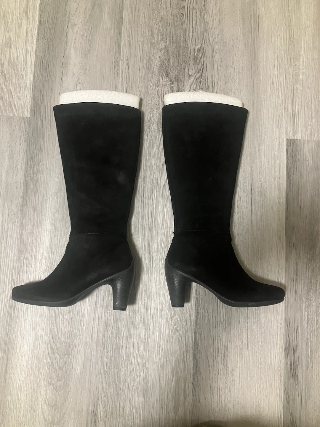 ECCO Black Suede Knee-High Boots - photo 3