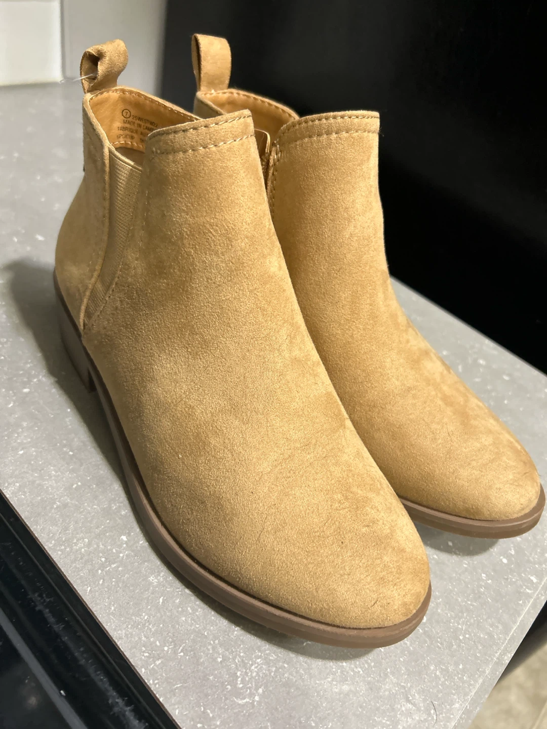 Time and Tru Tan Suede Ankle Boots
