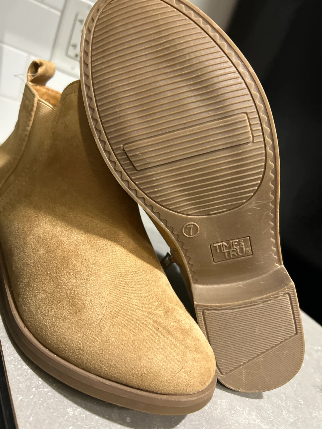 Time and Tru Tan Suede Ankle Boots - photo 2