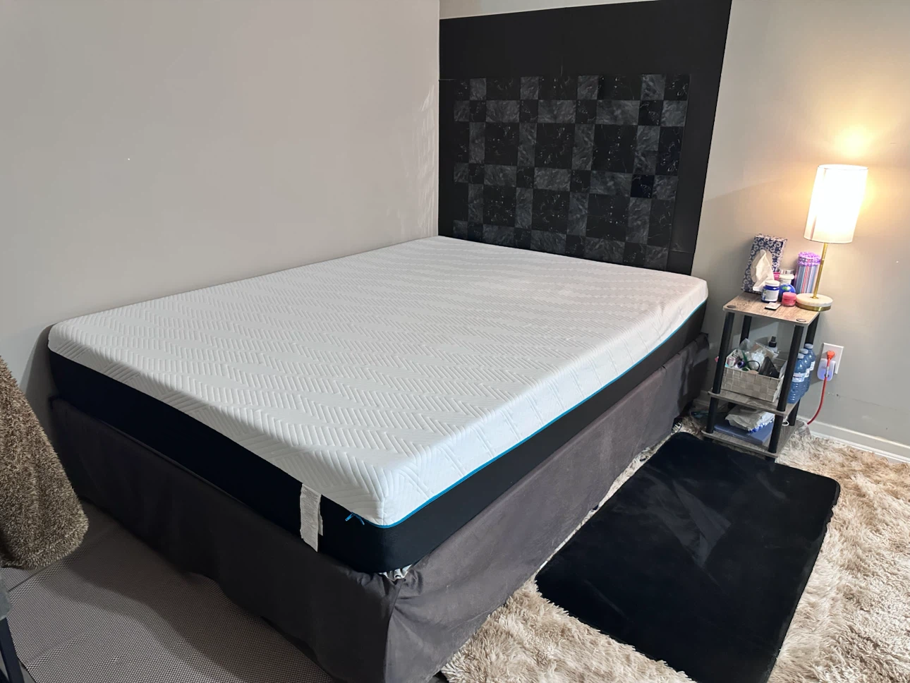 10” Queen Size Memory Foam Mattress & 14” bedframe - photo 3