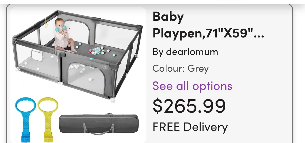 dearlomum Baby Playpen