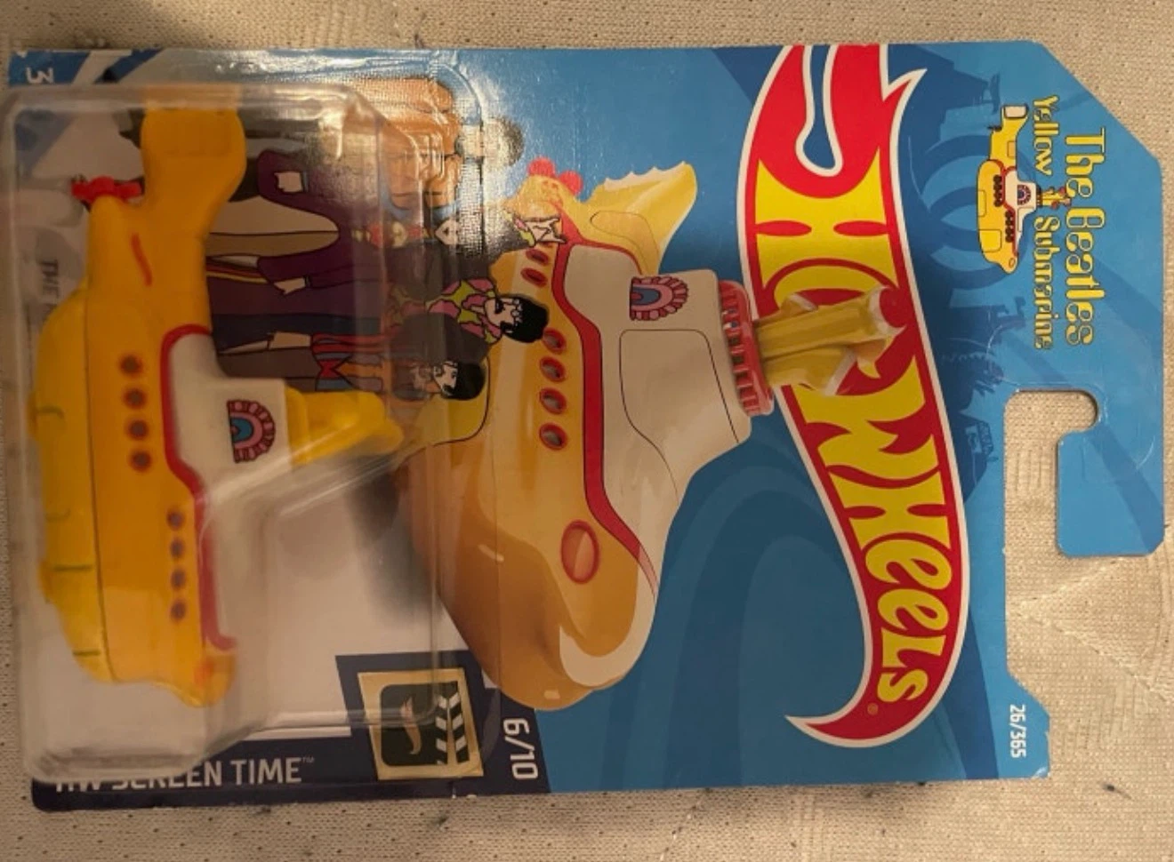 Hot Wheels The Beatles Yellow Submarine Die-Cast Car