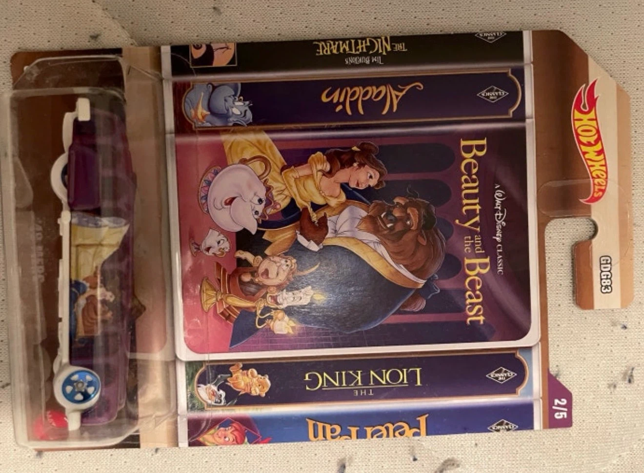 Hot Wheels Disney Classics Beauty and the Beast Car