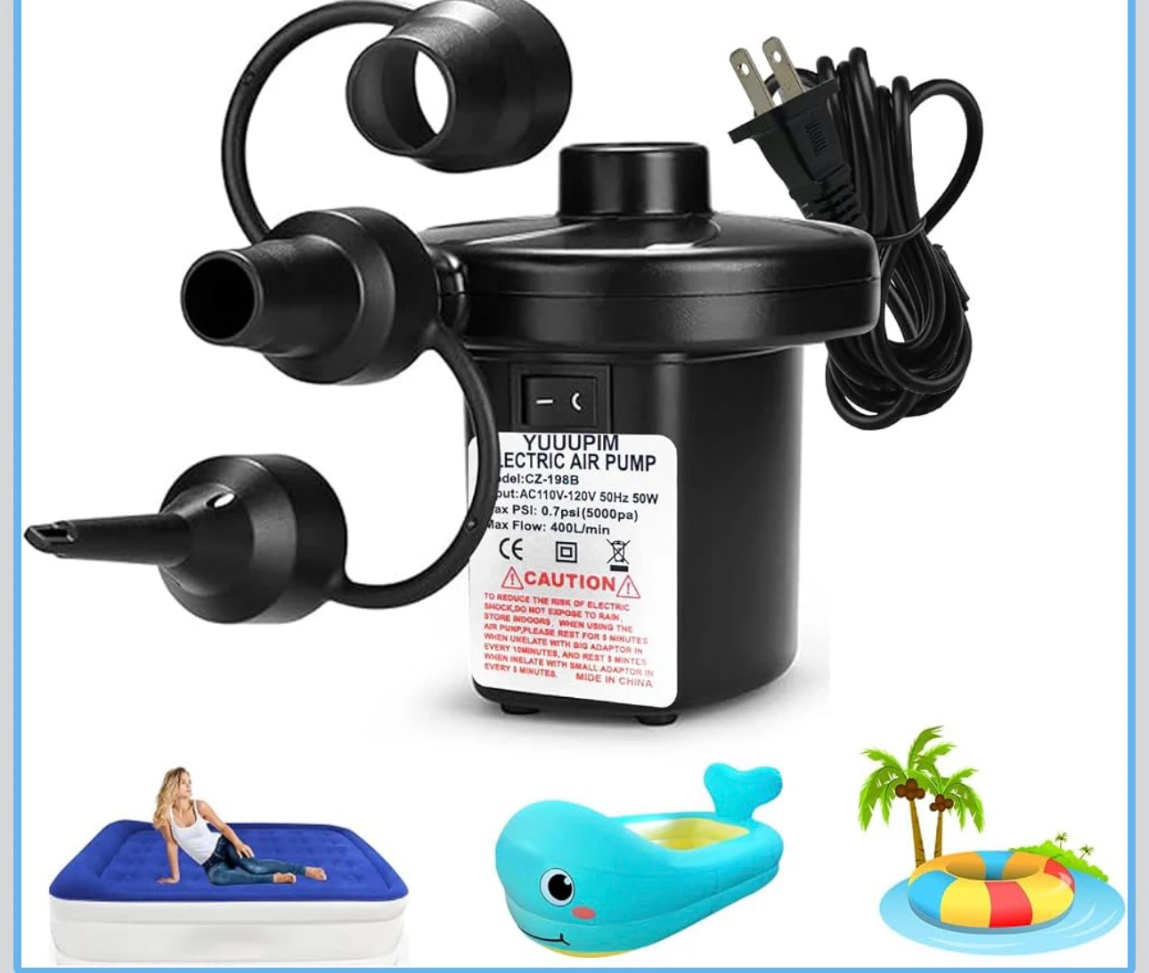Twin air mattress & Electric Air Pump - photo 2