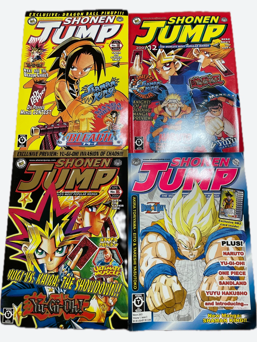 Shonen Jump Manga Magazines (Lot of 4)
