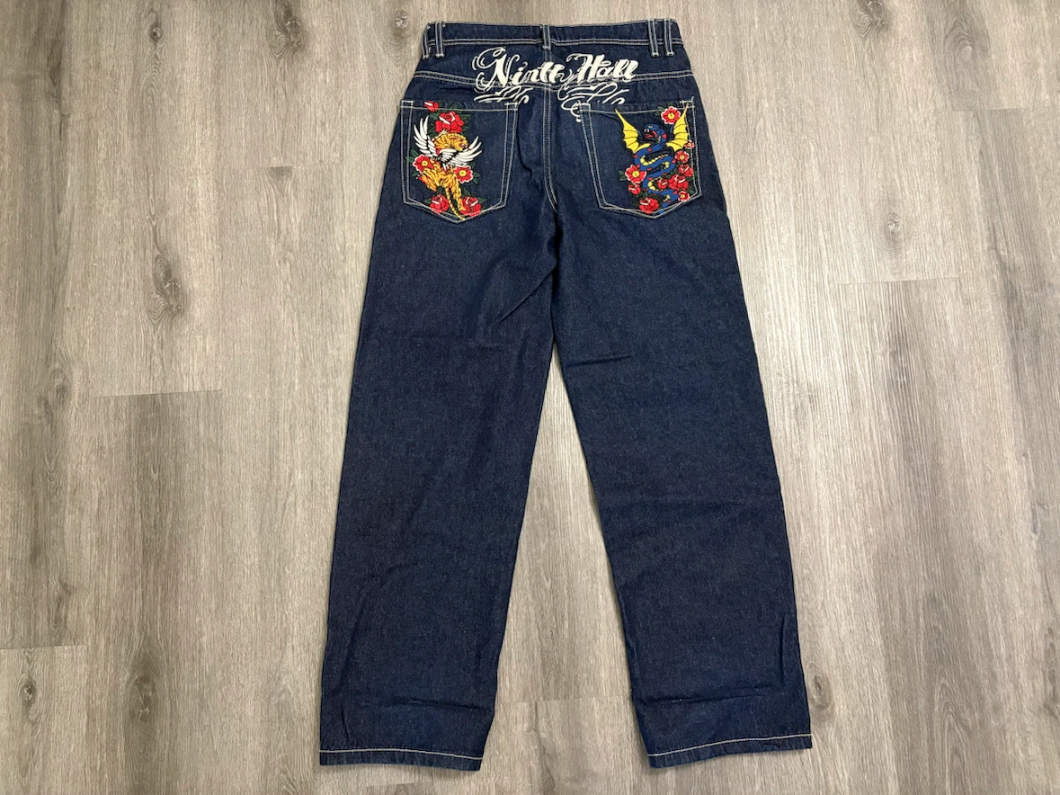Ninth Hall Idle Rinse Blue Denim Jeans