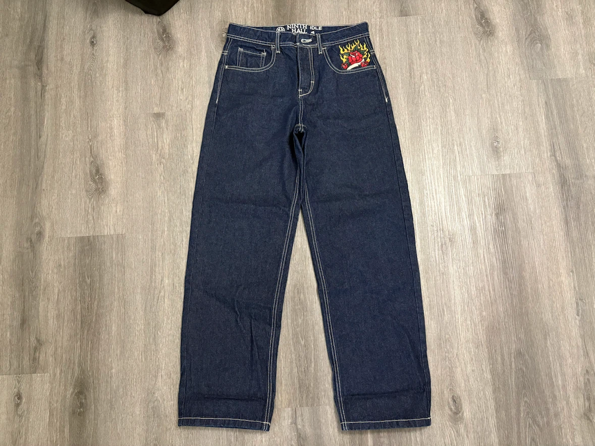 Ninth Hall Idle Rinse Blue Denim Jeans - photo 2