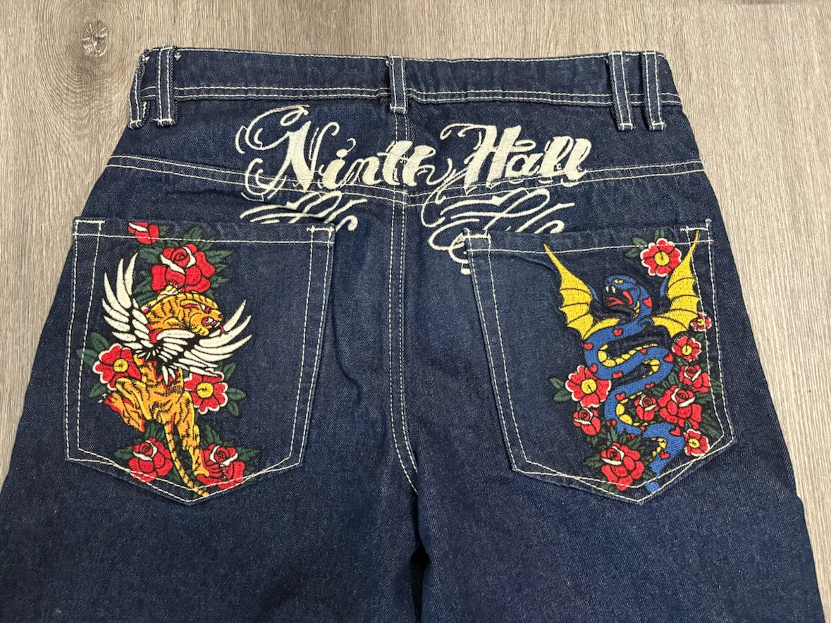 Ninth Hall Idle Rinse Blue Denim Jeans - photo 3