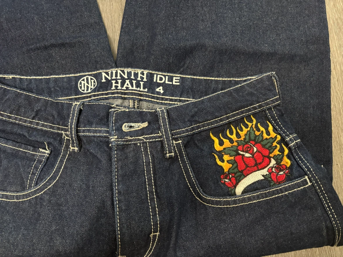 Ninth Hall Idle Rinse Blue Denim Jeans - photo 4