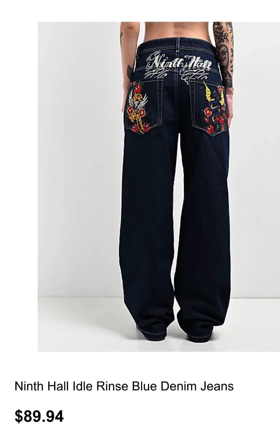 Ninth Hall Idle Rinse Blue Denim Jeans - photo 5