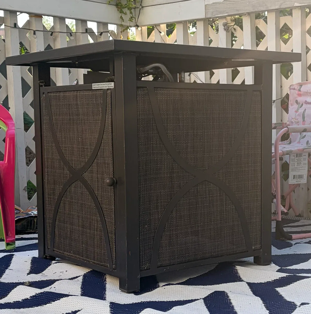 Square Fire Pit Table