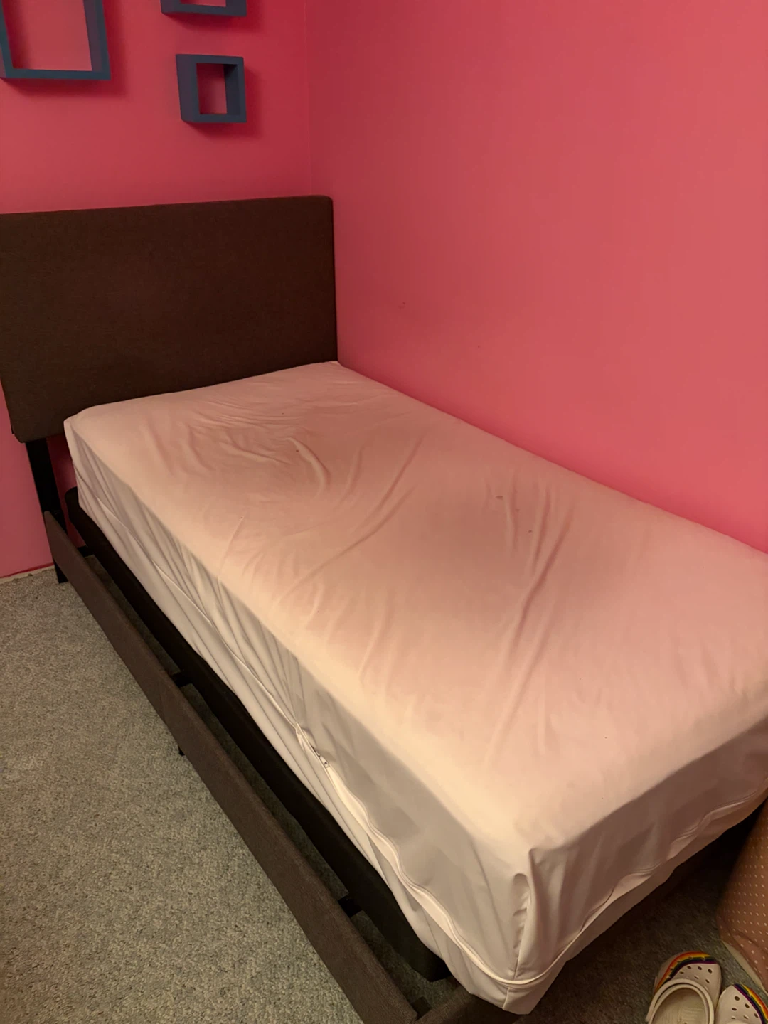 Single Bed Frame with Headboard