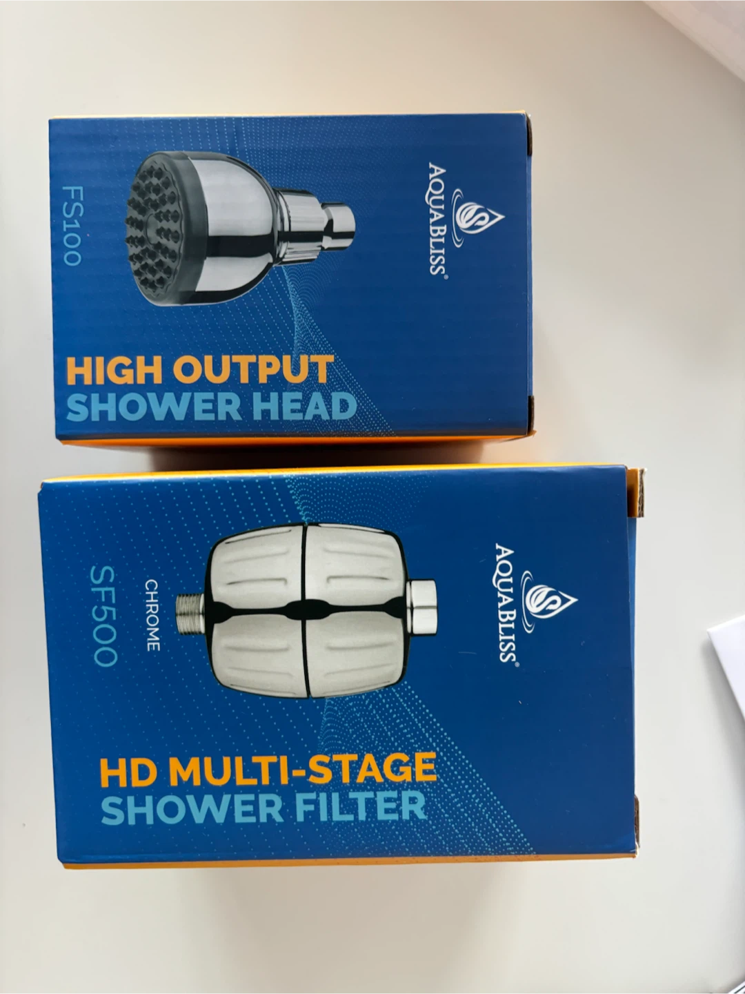 AQUABLISS Shower Head and HD Multi-Stage Shower Filter
