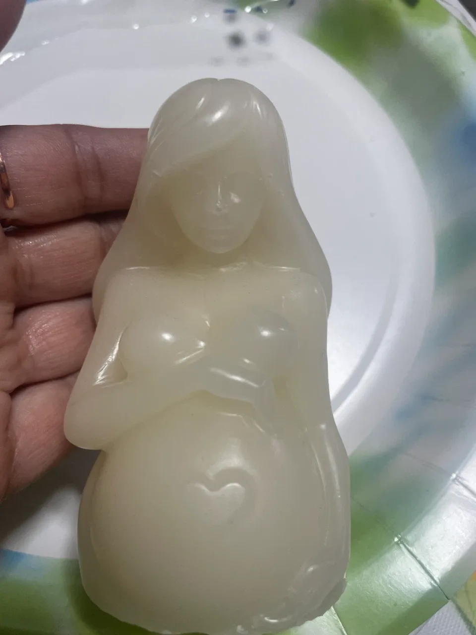 Handcrafted Pregnant Woman Candle - Natural Wax