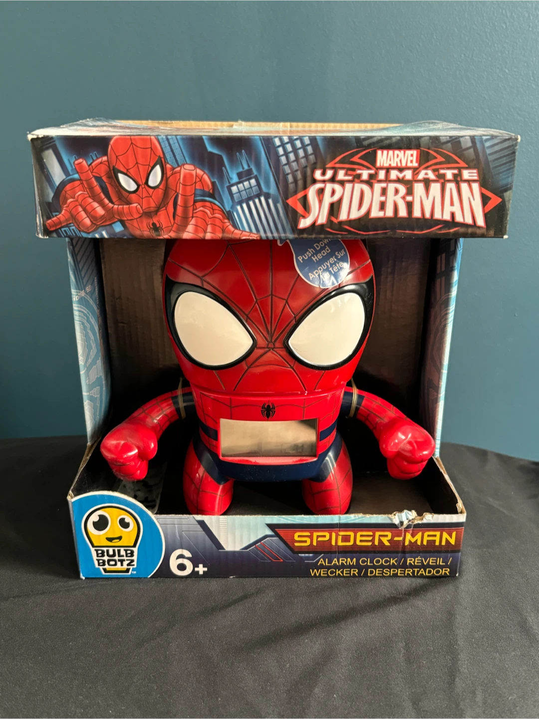 Marvel Ultimate Spider-Man Bulb Botz Alarm Clock
