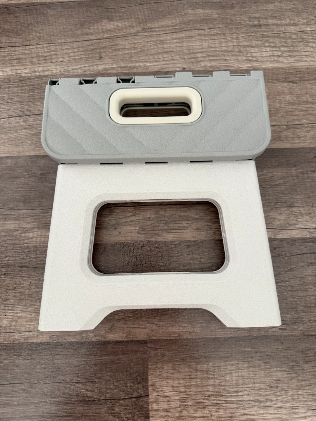 Grey White Foldable Step Stool