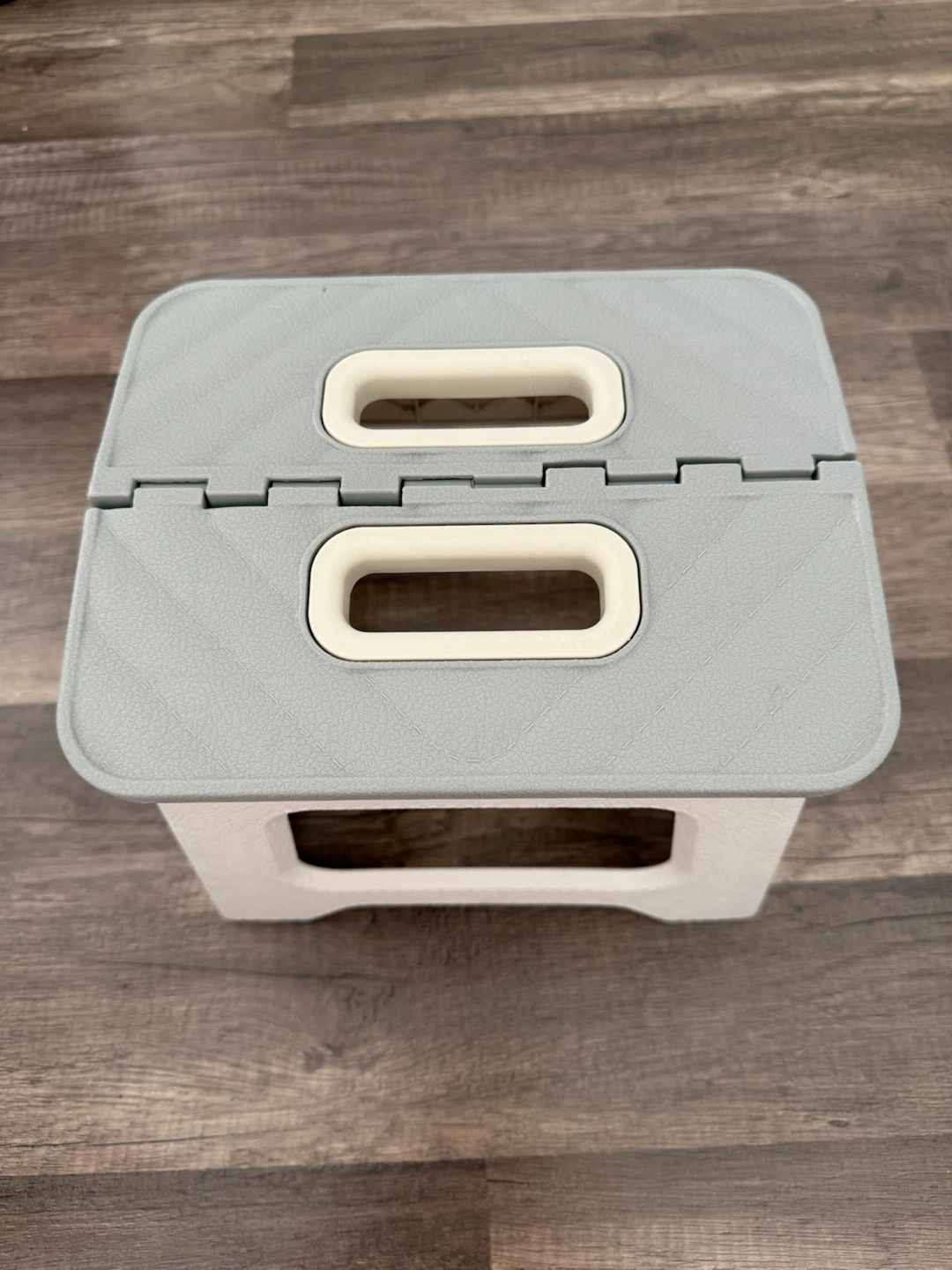 Grey White Foldable Step Stool - photo 3