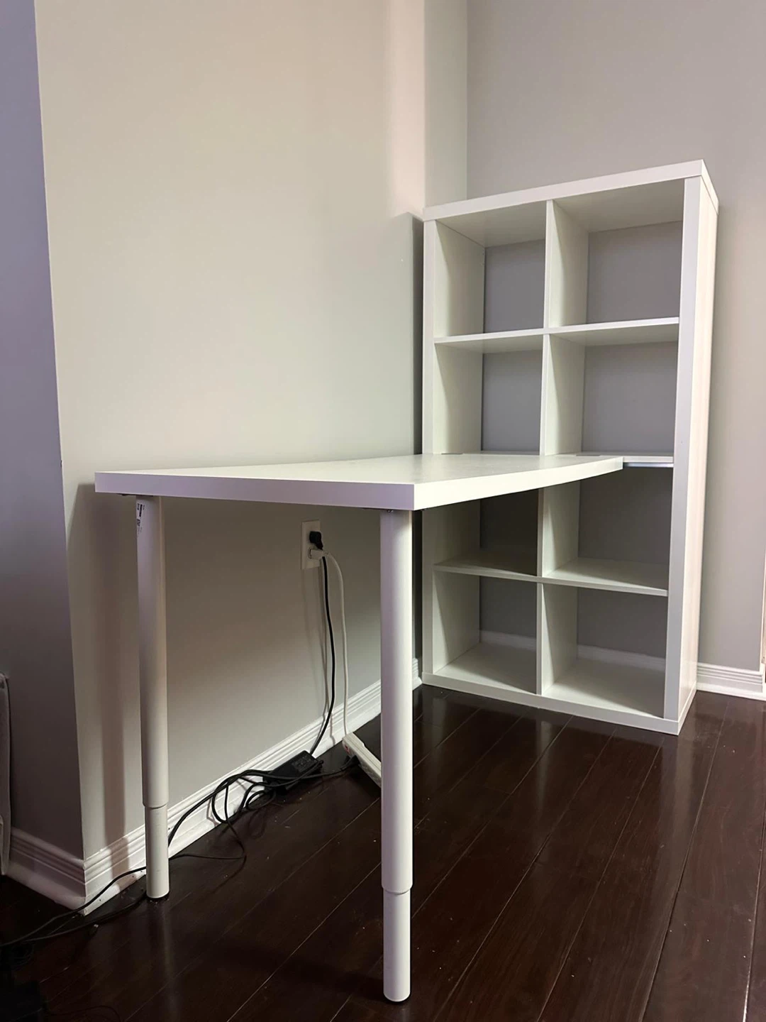 IKEA Kallax Shelf Unit with  Desk - photo 2