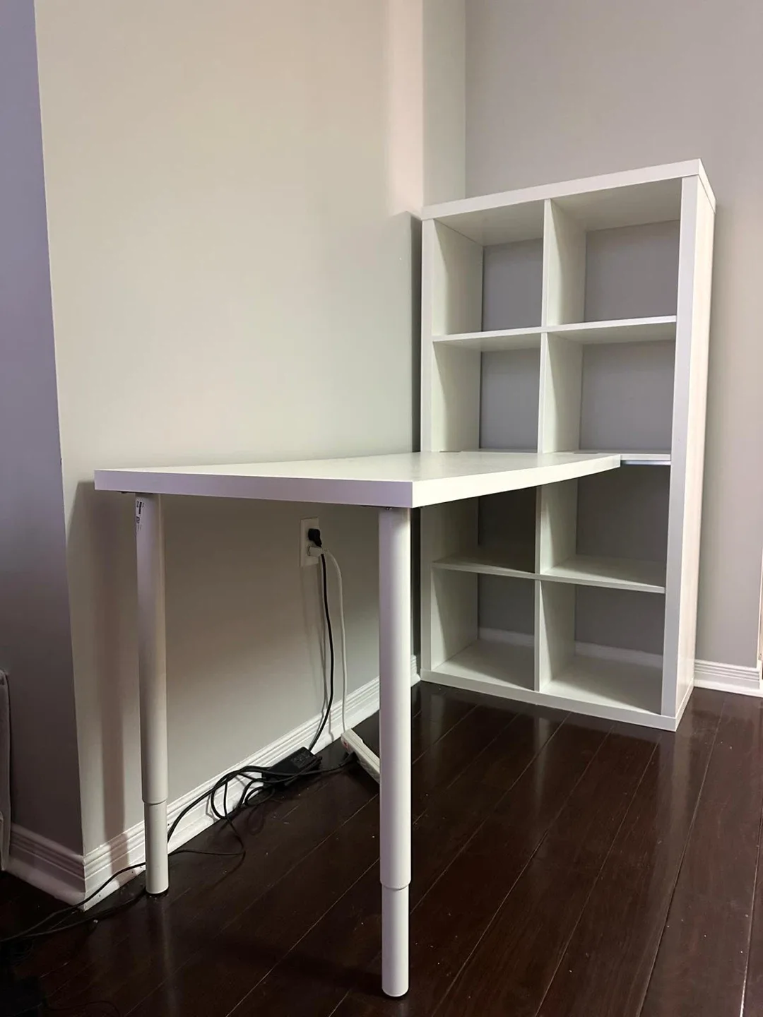 IKEA Kallax Shelf Unit with  Desk - photo 2