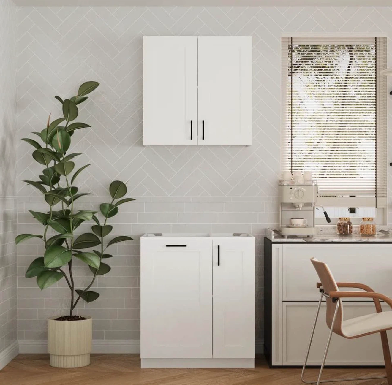 Brand New White Kitchen Cabinet Set