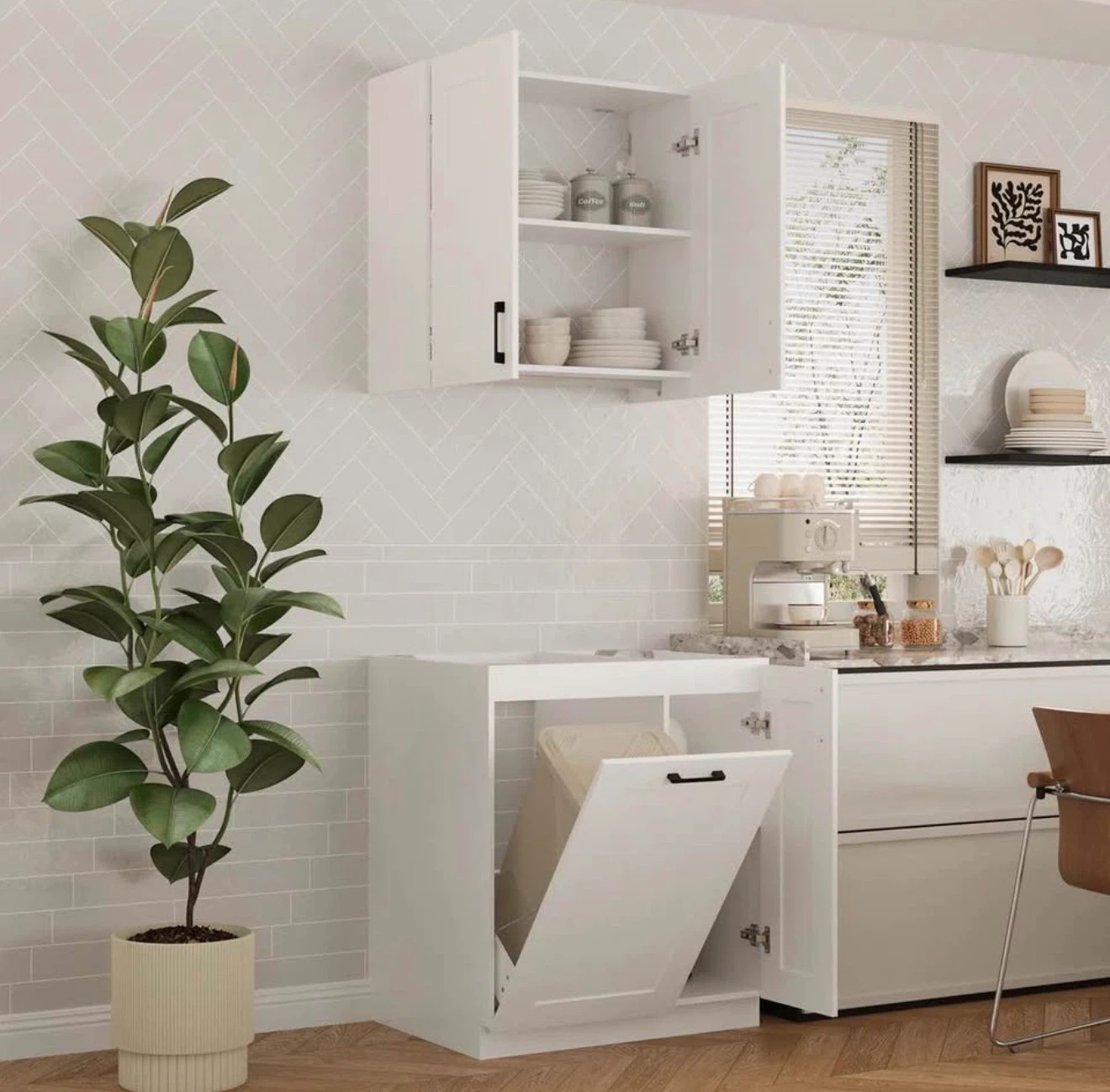 Brand New White Kitchen Cabinet Set - photo 2