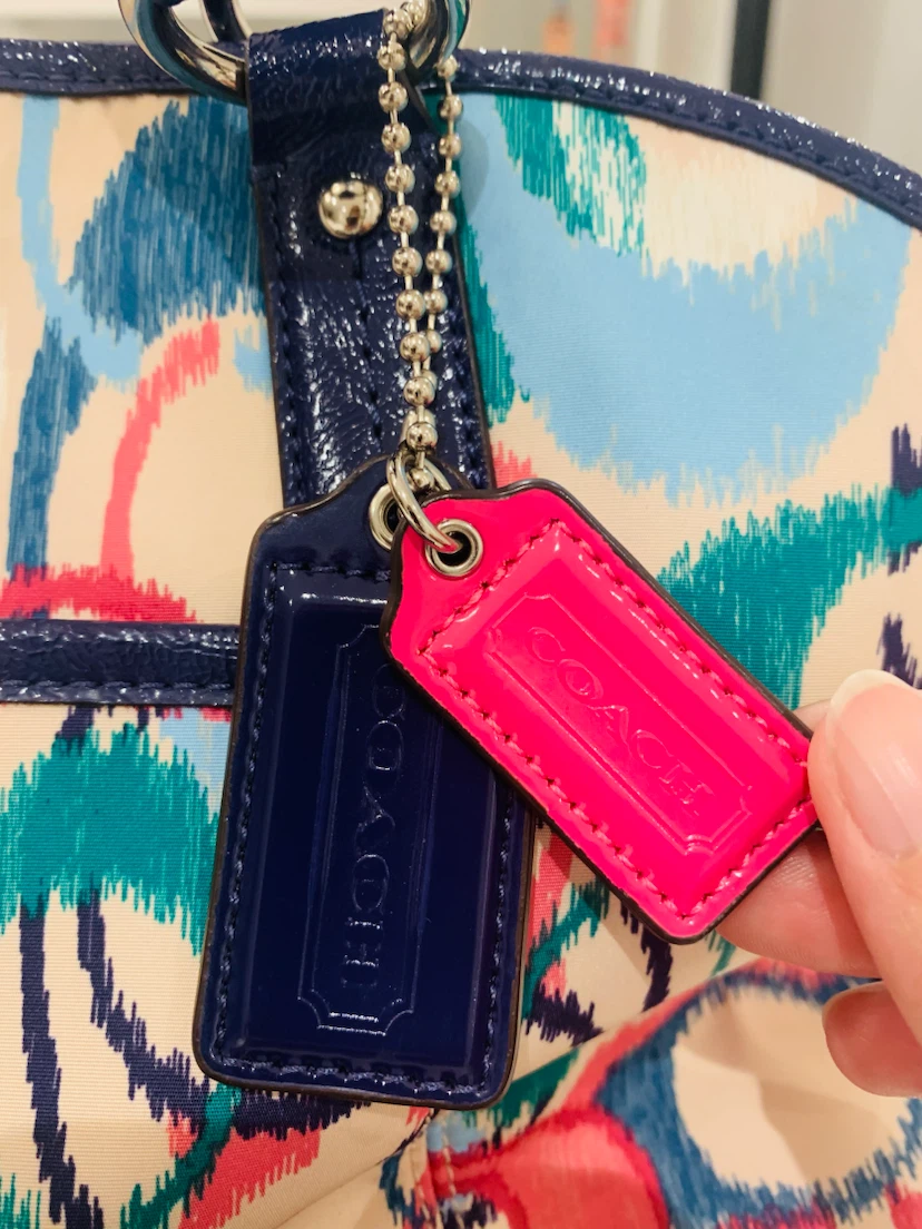 🍀💗💙💜 New Coach Multicolor Tote Bag & Wristlet Set 🍀💚 Price Firm - photo 3