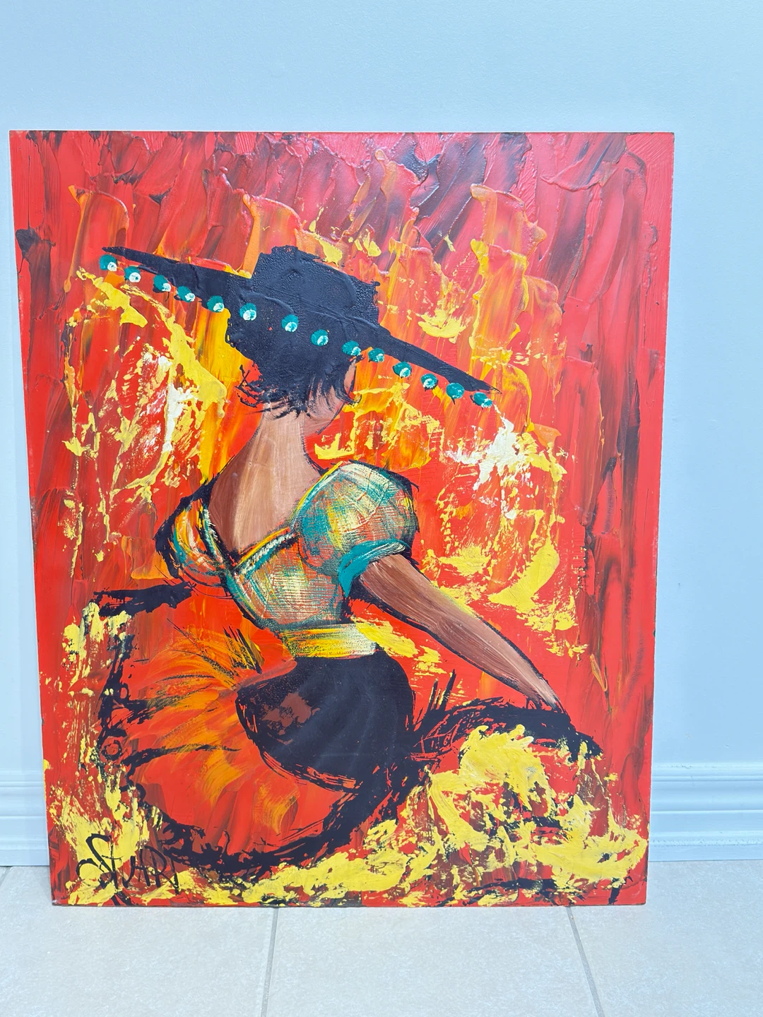 Vintage Vanguard Studios Mid-Century Oil Paintings (Pair) - photo 2