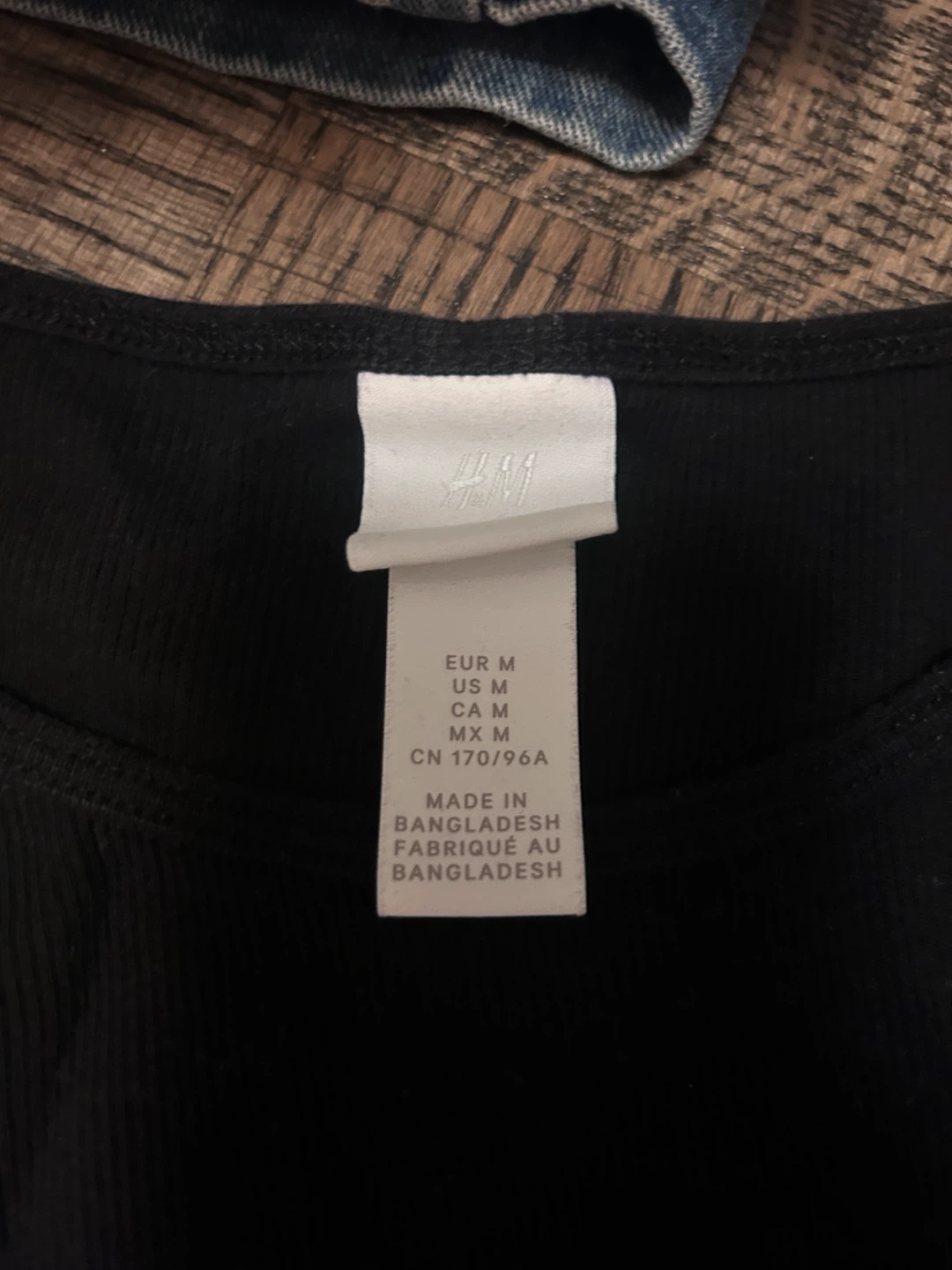 h&m long sleeve black shirt - photo 2