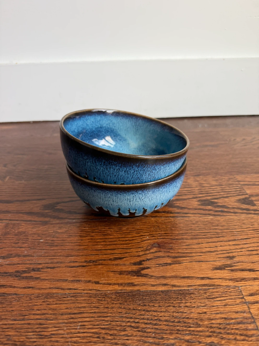 Blue Ceramic Bowls (Set of 2)