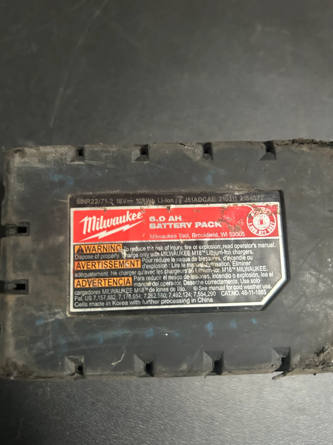 Milwaukee M18 RedLithium High Output XC6.0 Battery - photo 4