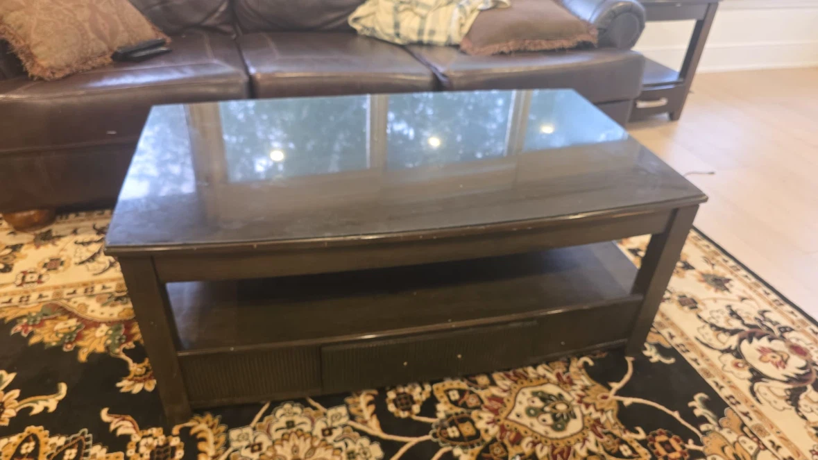 Lifting Wood Coffee Table and 2 Sidetable set - photo 2