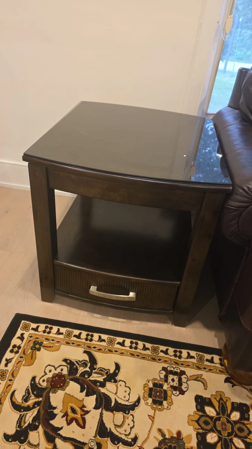 Lifting Wood Coffee Table and 2 Sidetable set - photo 4