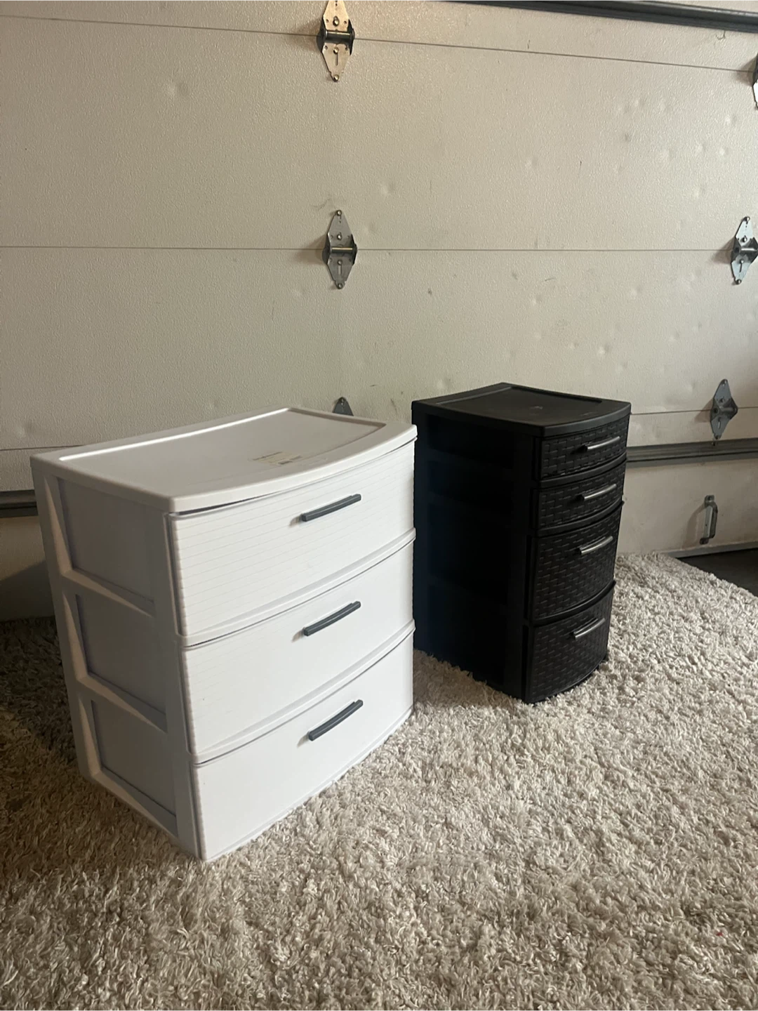 White and Black Plastic Drawer Units - photo 2