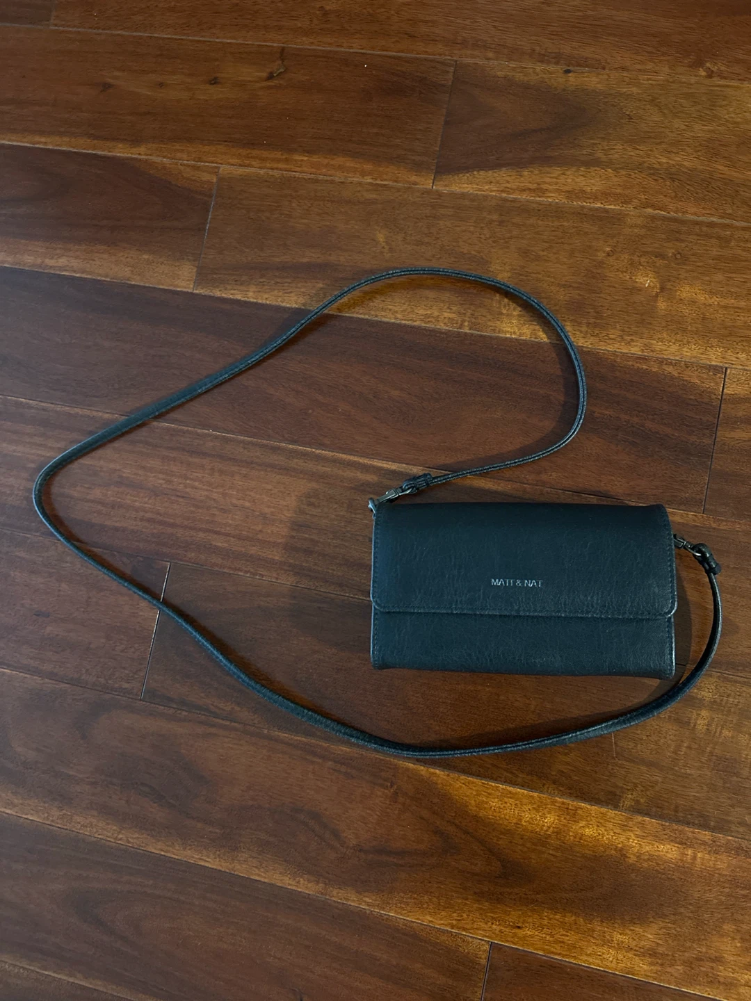 MAT & NAT Black Wallet Crossbody Bag