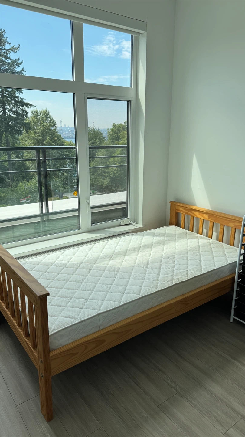 Wooden Bed Frame with Mattress - photo 3
