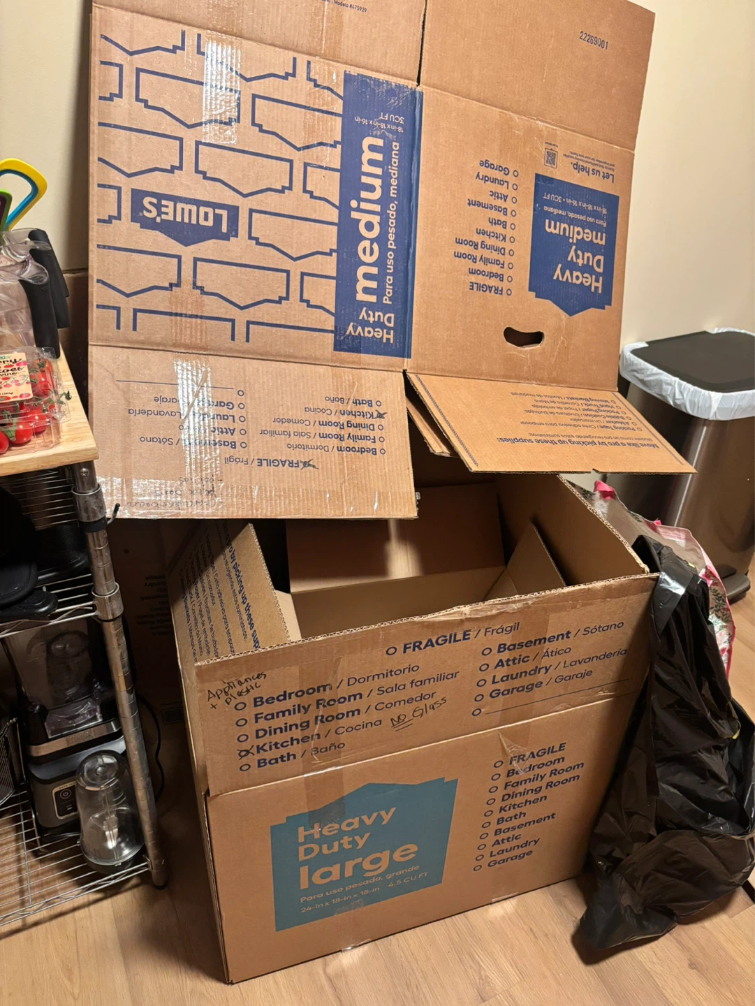 Free moving boxes from Lowe’s