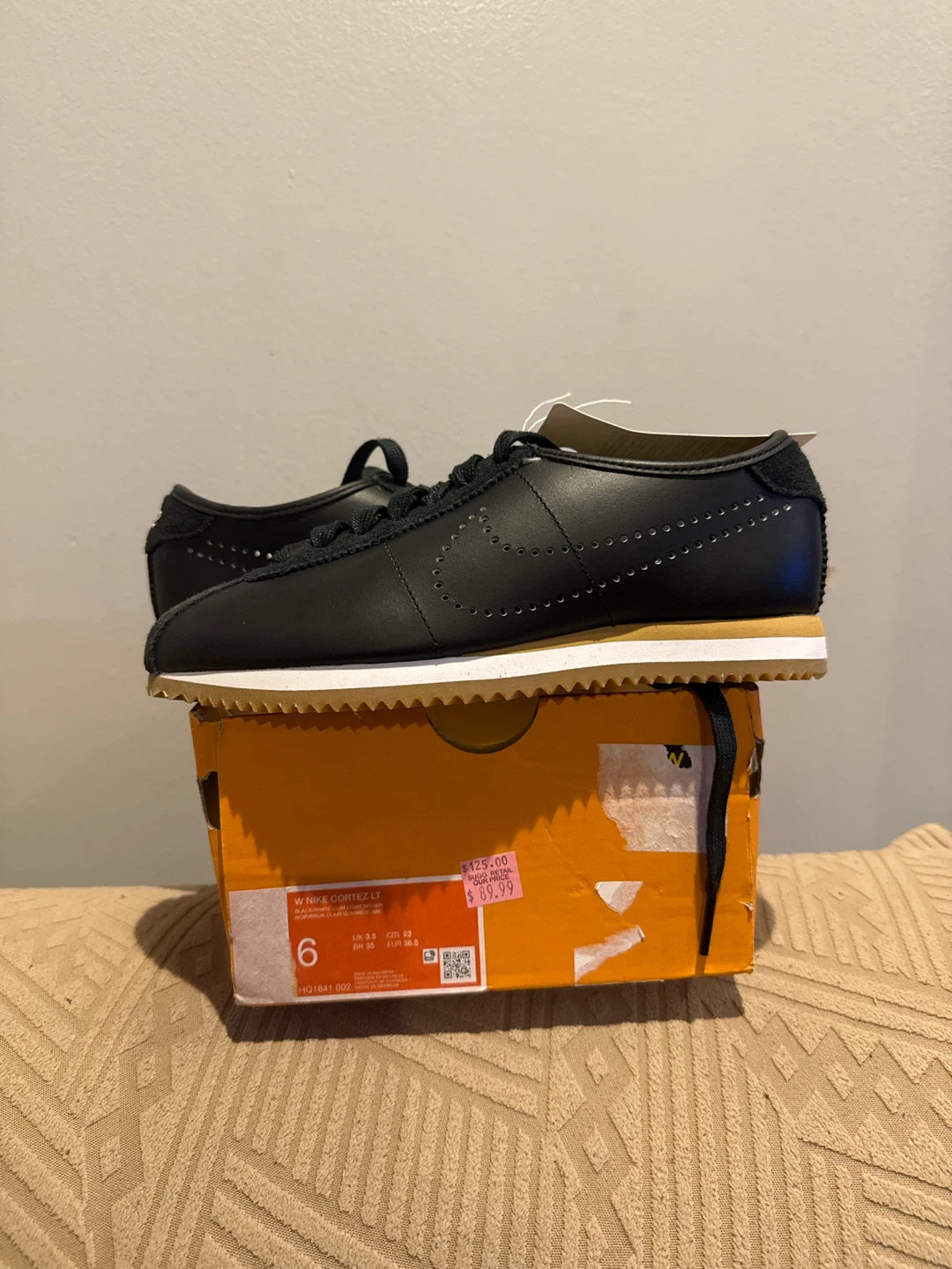 Nike Cortez LT Black Women's Shoes Size 9