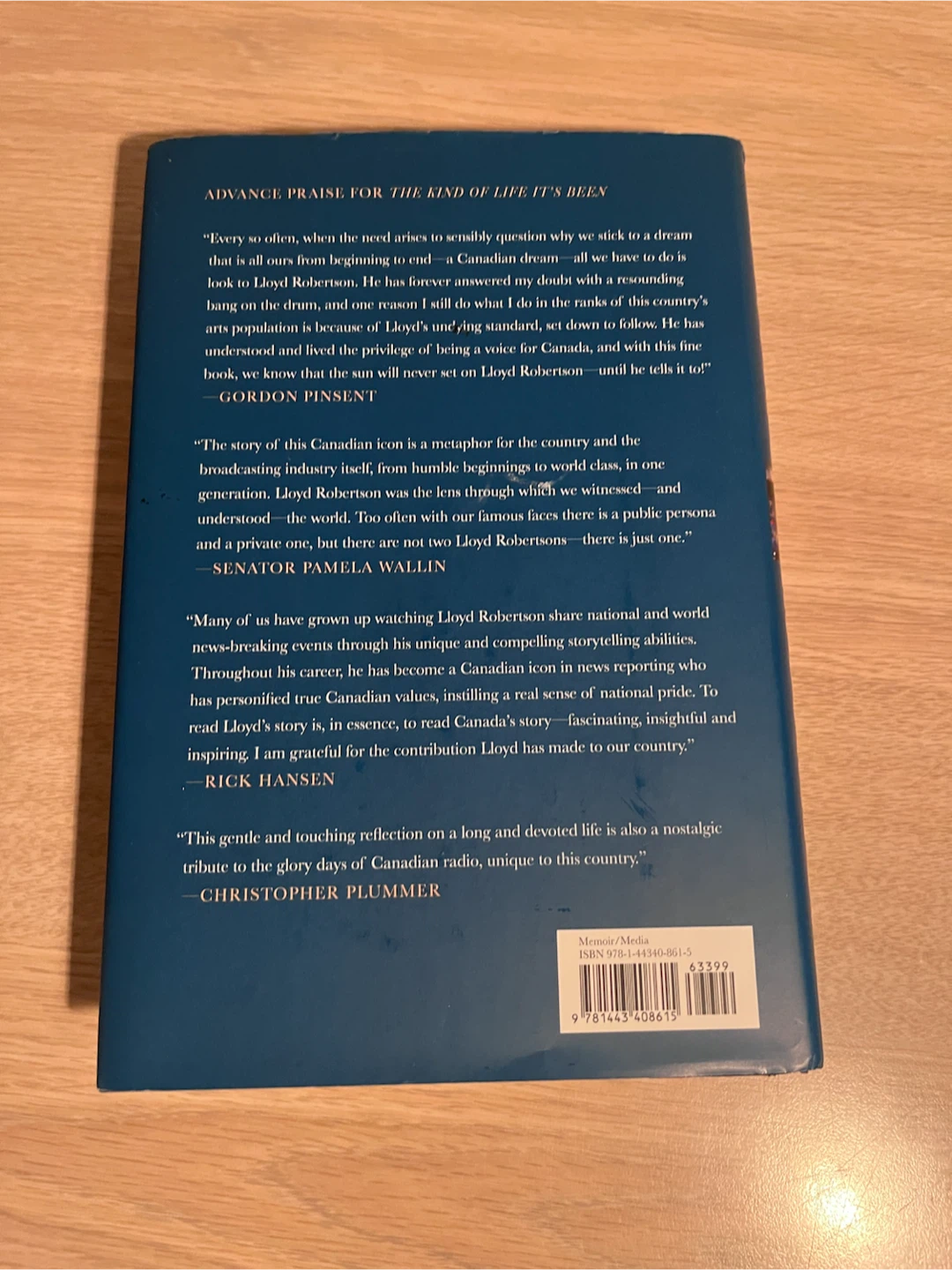 The Kind of Life It's Been by Lloyd Robertson Memoir - photo 2