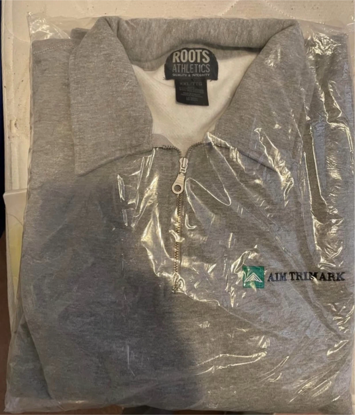Roots Athletics Grey Quarter Zip Sweatshirt